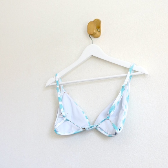 NEW! Kenny Flowers The Maldives Sporty Triangle Bikini Top Blue SZ S, M - Picture 14 of 16